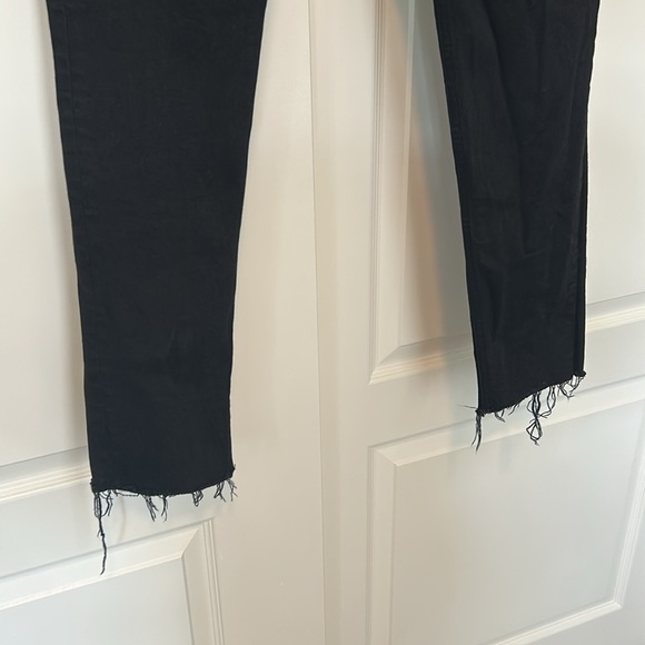 Re/Done Black Raw Hem Jeans - Picture 3 of 12